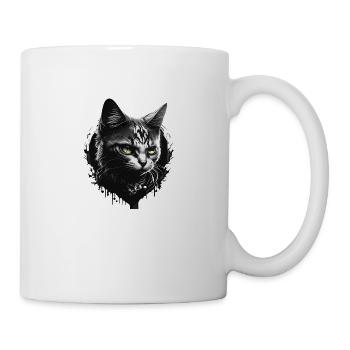 bad cat - Tasse - Weiß - Rechts