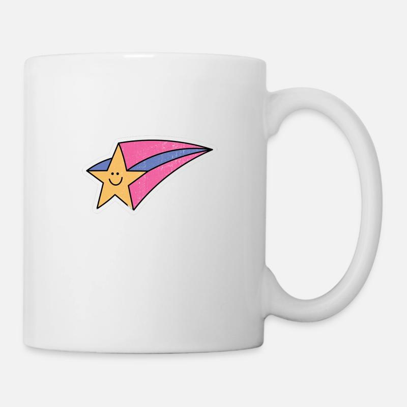 Étoile filante rétro - Mug blanc - blanc