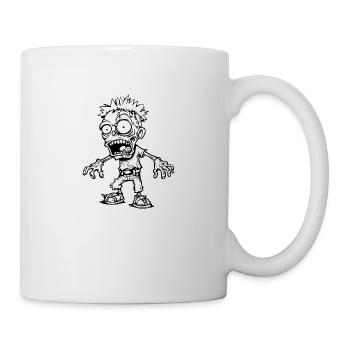 Zombie Untoter Halloween Horror - Tasse - Weiß - Rechts