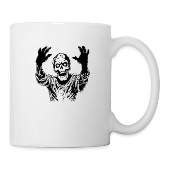 Zombie Untoter Halloween Horror - Tasse - Weiß - Rechts