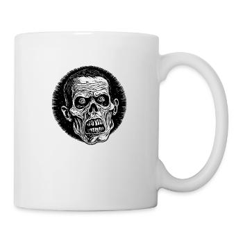 Zombie Untoter Halloween Horror - Tasse - Weiß - Rechts