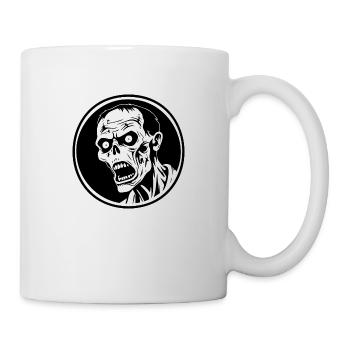 Zombie Untoter Halloween Horror - Tasse - Weiß - Rechts