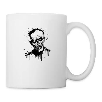 Zombie Untoter Halloween Horror - Tasse - Weiß - Rechts