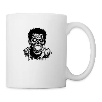 Zombie Untoter Halloween Horror - Tasse - Weiß - Rechts