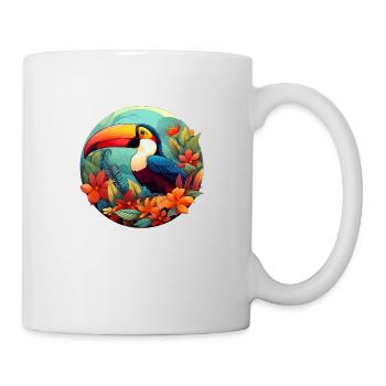 Tropical Toucan - Mug blanc - blanc - Droite