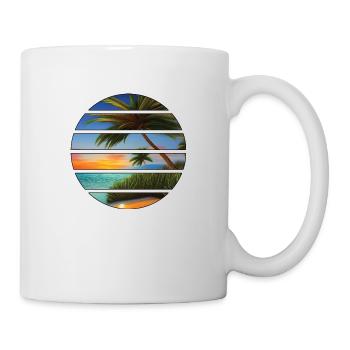 Palm Island Summer Holiday Sun Palm Beach - Mug - white - Right