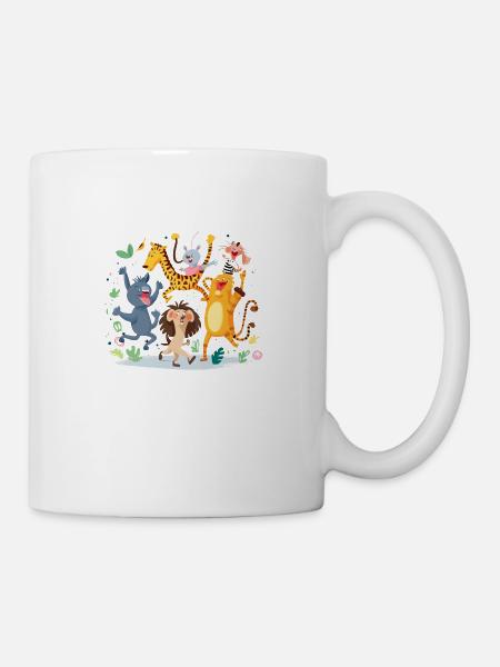 Tiere zum Fest Nr. 6 - Tasse - Weiß