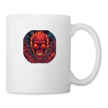 Anatomie du squelette tamponnant les dictons de la mort - Mug blanc - blanc - Droite