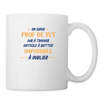prof de svt - Mug blanc - blanc - Droite