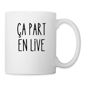 ça part en live - Mug blanc - blanc - Droite
