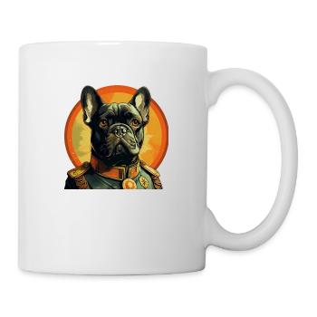 Bouledogue français Charles de Gaulle - Mug blanc - blanc - Droite