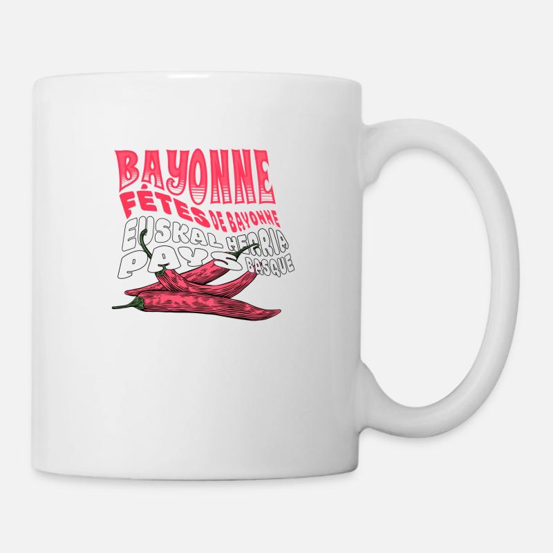 Bayonne Frankreich Baskenland Espelette - Tasse - Weiß