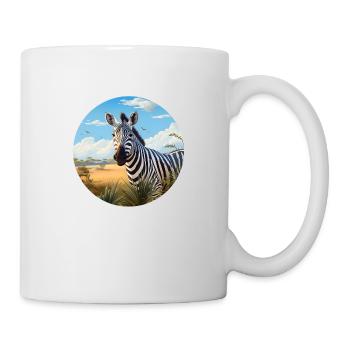 Zebra in Savannah - Mug - white - Right