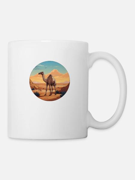 Désert de dromadaires - Mug blanc - blanc