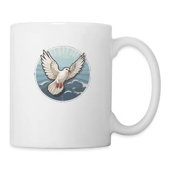 Frieden - Tasse - Weiß - Rechts