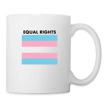 Equal rights - transgender flag - trans pride - Mug - white - Right