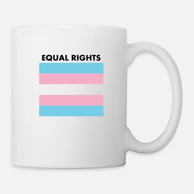 Equal rights - transgender flag - trans pride - Mug - white