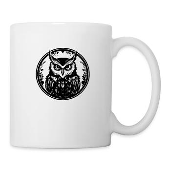 Owl Owl Bird Birds - Mug - white - Right