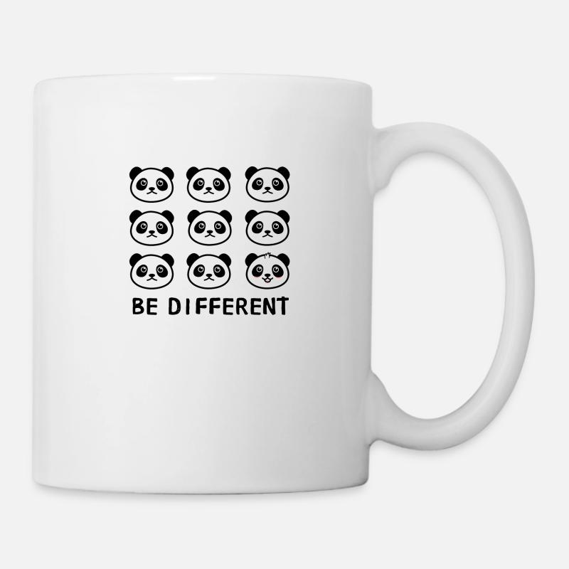 SOYEZ DIFFÉRENT Panda - Mug blanc - blanc
