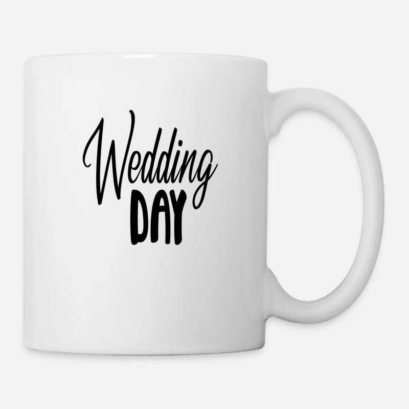 Jour du mariage - Mug blanc - blanc