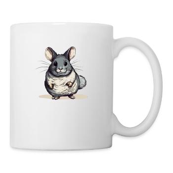 Mikai le chinchilla - Mug blanc - blanc - Droite