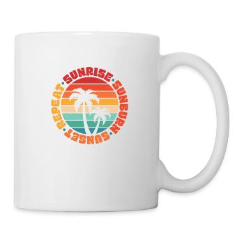 Sunrise Sunburn Sunset Repeat Summer Sun Beach - Mug - white - Right