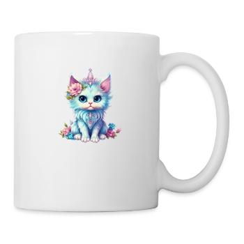 Fairy Cat Märchen Katze Kinder Mädchen Märchenwelt - Tasse - Weiß - Rechts