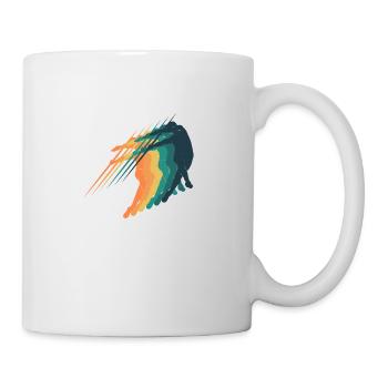 Retro-Speerwurf - Tasse - Weiß - Rechts