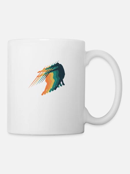 Retro-Speerwurf - Tasse - Weiß