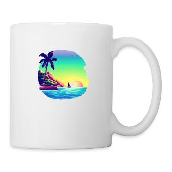 Summer Holiday Sun Palm Beach Palm Island - Mug - white - Right