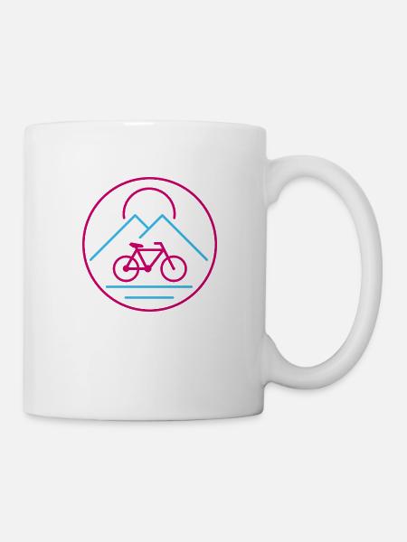 Fahrrad - Tasse - Weiß