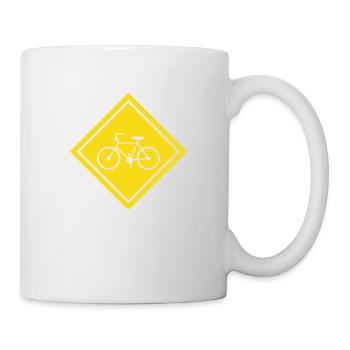 Fahrrad - Tasse - Weiß - Rechts