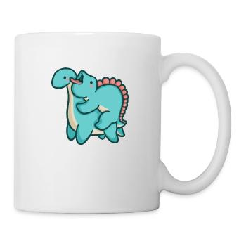 hugadino hugattack, dino, cute dinosaur - Mug - white - Right