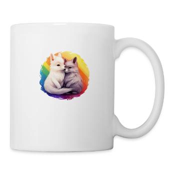 LGBTQIA+ Füchse - Tasse - Weiß - Rechts