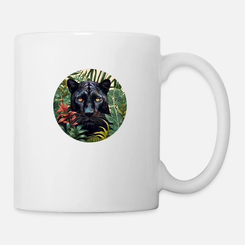Schwarzer Panther - Tasse - Weiß