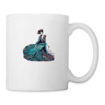 Fashion designer Peacock - Mug - white - Right