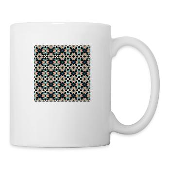 Fliesen Nahtloses Muster Motiv Geometrische Moderne Kunst - Tasse - Weiß - Rechts