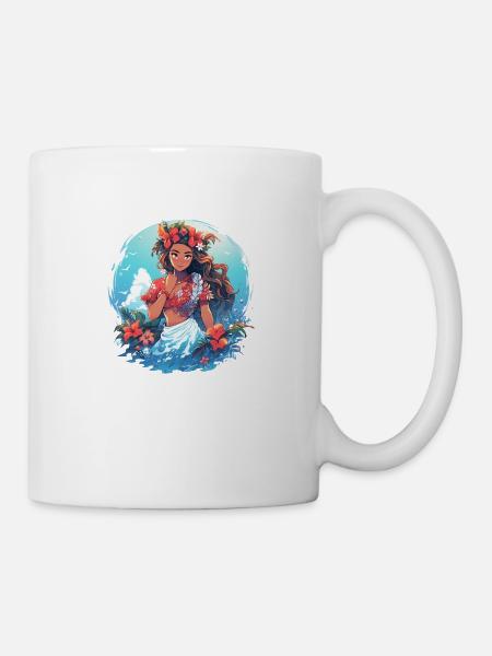 Polynésienne - Noelani - Mug blanc - blanc