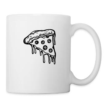 Pizza Fast Food Pizzeria - Tasse - Weiß - Rechts