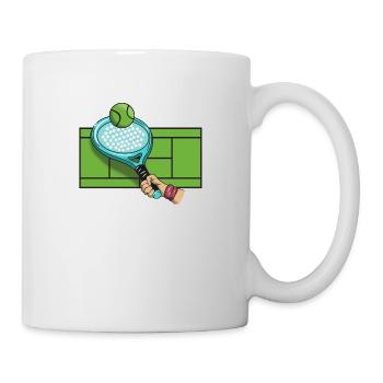 Padel Paddle Raquette Tennis Sport I Cadeau - Mug blanc - blanc - Droite