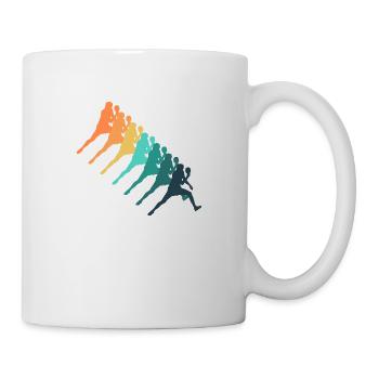Tennis de table rétro - Mug blanc - blanc - Droite