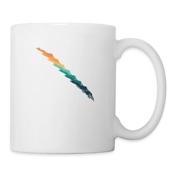 Natation rétro - Mug blanc - blanc - Droite