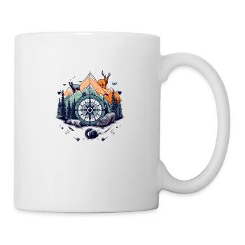 Compass and nature - Mug - white - Right