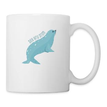 Meerestiere - Tasse - Weiß - Rechts