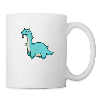 Hugadino Wild Dino, Dinosaure mignon - Mug blanc - blanc - Droite