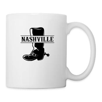 Cowboy Boot Nashville - Tasse - Weiß - Rechts