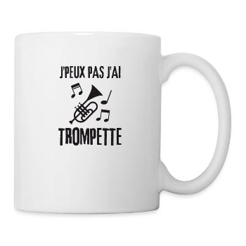 Musique trompette - Mug blanc - blanc - Droite
