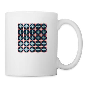Fliesen Nahtloses Muster Motiv Geometrische Moderne Kunst - Tasse - Weiß - Rechts