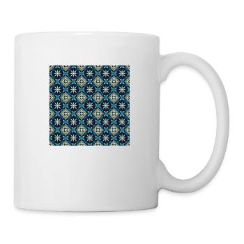 Fliesen Nahtloses Muster Motiv Geometrische Moderne Kunst - Tasse - Weiß - Rechts