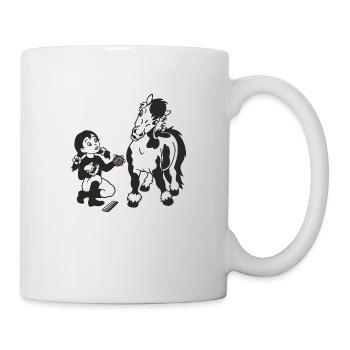 Pferde - Tasse - Weiß - Rechts